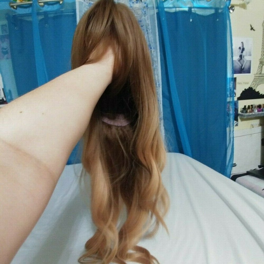 Ombre Wig With Bangs - Brand New